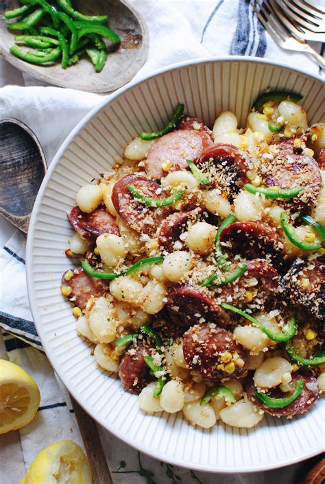 This beef summer sausage recipe is one of our favorites when it comes making sausage, especially during the spring/summer season. Summer Gnocchi with Corn and Smoked Sausage | Bev Cooks
