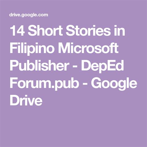 14 Printable Short Stories In Filipino Deped Forum