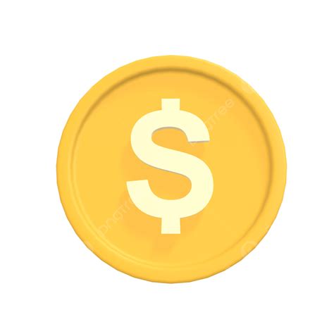 Coin Gold 3d Png 3d Dollar Gold Coins Money 3d Coin 3d Dollar Coin