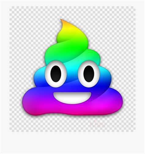 Shit Vector Poop Emoji Rainbow Poop Emoji Clipart Transparent