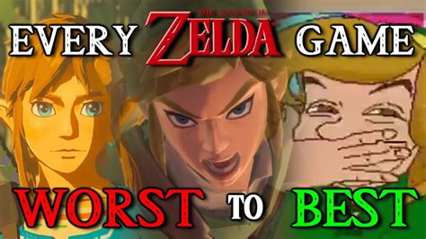 Every Zelda Game Ranked From Worst To Best Youtube