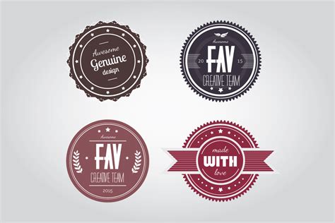 30 Free Vector And Psd Badge Sets For Web And Graphic Designers 365