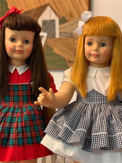 black cherty and carrot top patti playpal vintage dolls flower girl dresses dolls
