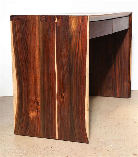Craft Revival Hand Crafted Cocobolo Wood Desk Wood Desk Modern Desk