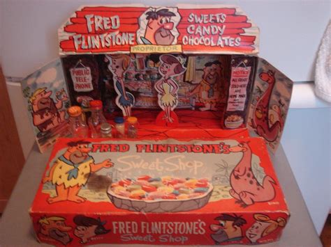 Rare Vintage Toy Fred Flintstones Sweet Shop Collectible Hanna Barbera