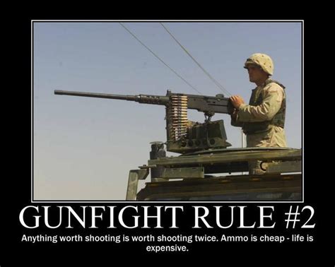 Gunfight Rule 2 Military Humor