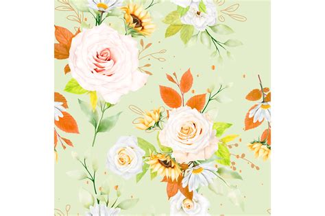 Beautiful Floral Leaves Seamless Pattern Graphic By Lukasdedi Store