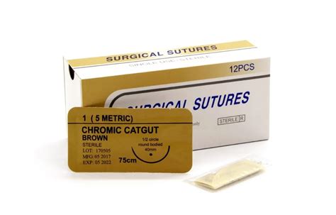 High Quality Medical Sterile Chromic Catgut Surgical Suture With Needle