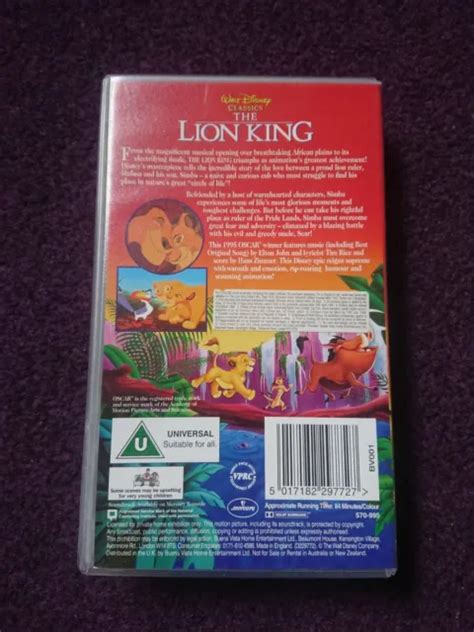WALT DISNEY CLASSIC The Lion King Vhs Tape EUR PicClick DE