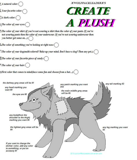 Meme Create A Wolf Plush By Xwolfpackleaderx On Deviantart