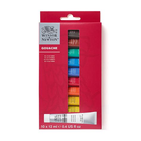 Winsor And Newton Gouache Paint Set 10x12ml Highlights