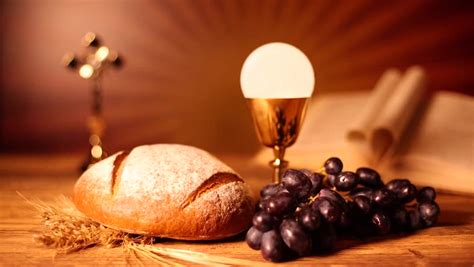 Holy Communion Bread Wine Stock Footage Video 100 Royalty Free