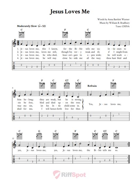 Jesus Loves Me Chords Sheet And Chords Collection Hot Sex Picture
