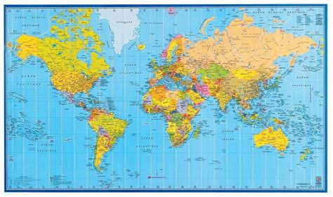 Carte du monde détaillée à imprimer Voyage Carte Plan