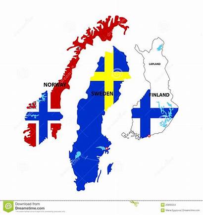 Finland Sweden Finlandia Norway Norwegen Schweden Suecia