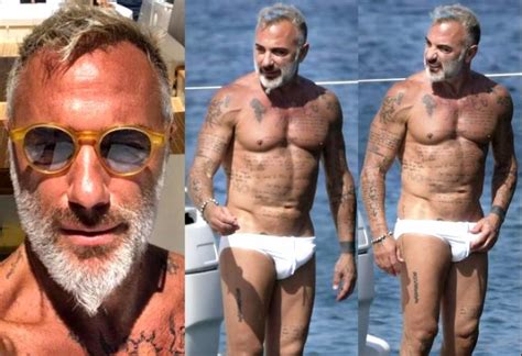 Milionário famoso Gianluca Vacchi pelado exibindo tudo Foto de Penis