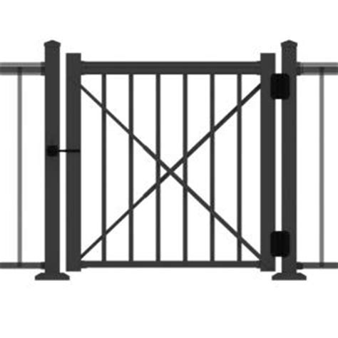 Aleko kitclf6x50 diy chain link fence kit system galvanized steel for home business agriculture 6 x 50 feet silver. RDI 4 ft. x 3 ft. Satin Black Aluminum Fence Gate Kit ...