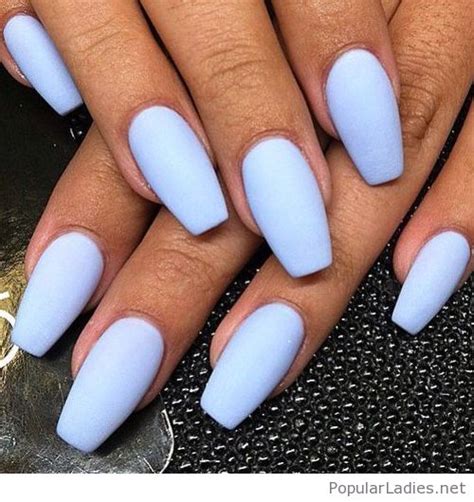 Features of uv nail lamps Matte light blue nails