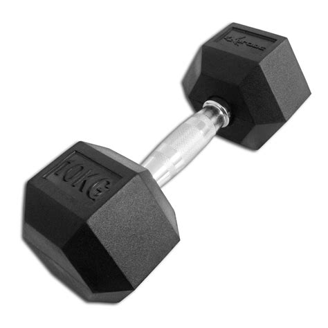 Buy Hex Rubber Dumbbell Inter Atletika 10 Kg From Manufacturer More