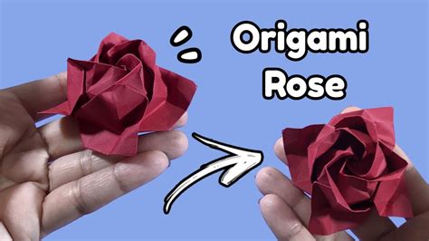 Como Fazer Uma Rosa De Origami Cri4rt And Crafts Youtube