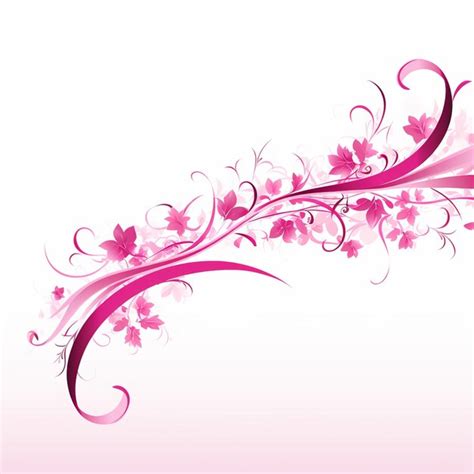 Premium Ai Image Classic Pink Ribbon On Monochrome White Background