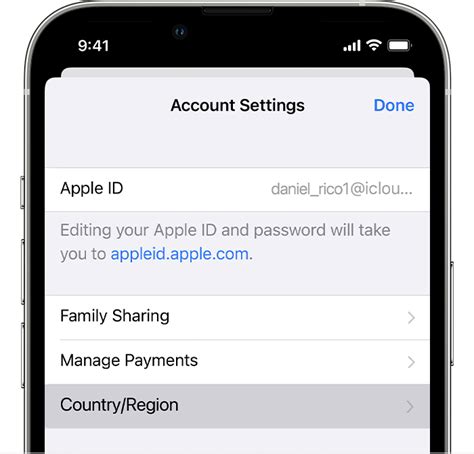 Change Your Apple Id Country Or Region Apple Support Uk
