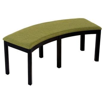 Enjoy free shipping on most stuff, even big stuff. Curved Dining Bench with Green Upholstered Seat | Dining ...