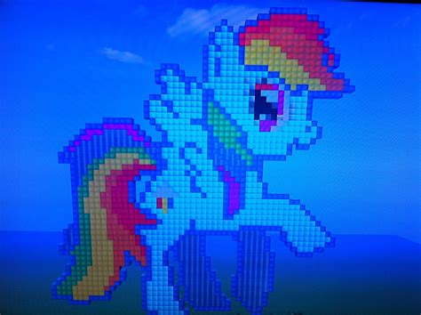 Pixel Art Rainbow Dashi Know So Original Mylittlepony