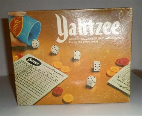 Vintage Yahtzee Game 1975 Milton Bradley Game Instruction