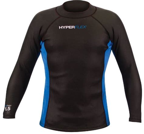Hyperflex Wetsuits Men S Amp 3 Wind 1 5 Mm Long Sleeve Top Black Xx