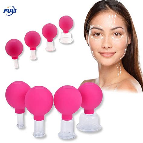4 Pcs A Set Silicone Anti Cellulite Cup Vacuum Suction Massage Cups Facial Cupping Sets Body