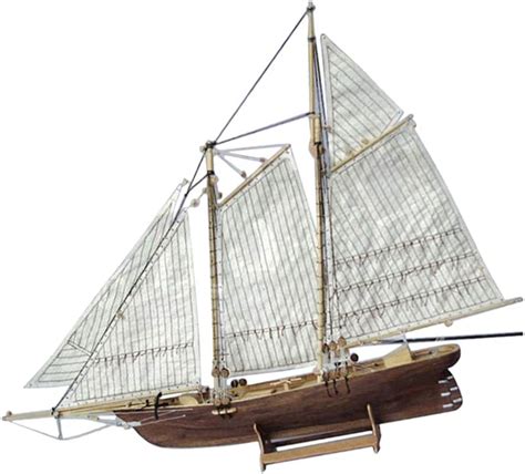 Hellery Diy Sailing Ship Model Kits Wooden America Sailboat To Build