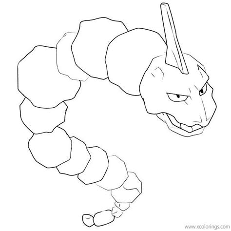 Pokemon Onix Coloring Pages Printable