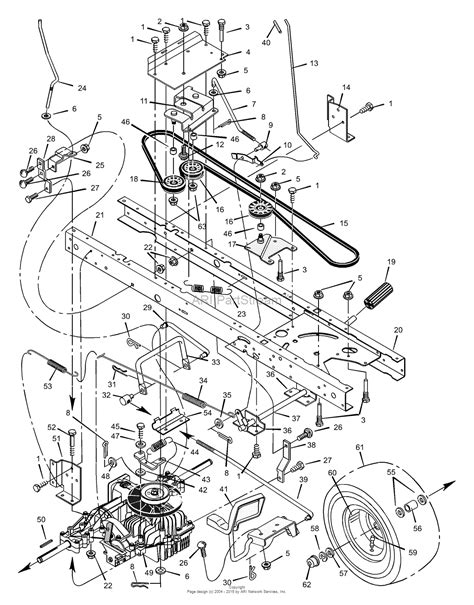 Murray 40564x51c Lawn Tractor 2000 Parts Diagram For Motion Drive