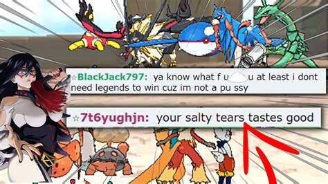 Super Toxic Noob Cries Salty Tears On Pokemon Showdown Funny Pokemon