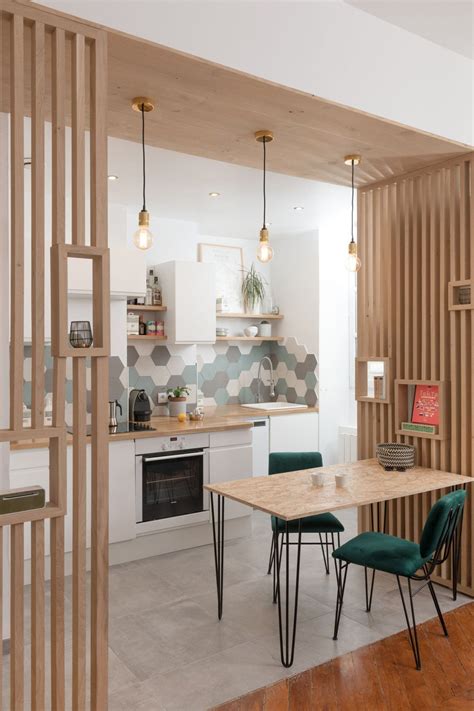 Une cuisine ouverte dans un appartement lyonnais | Separation cuisine