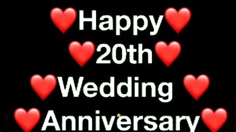 Happy 20th Wedding Anniversary Wishes Message Youtube