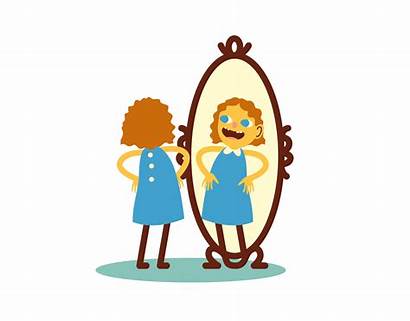 Mirror Clipart Child Looking Self Identity Esteem