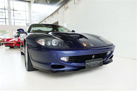This deep shade of blue is part of ferrari's regular colour range. 1998 Ferrari 550 Maranello Blu Tour De France | Classic Throttle Shop
