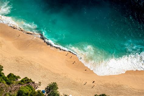 Drone Shot Of Beach Shore · Free Stock Photo