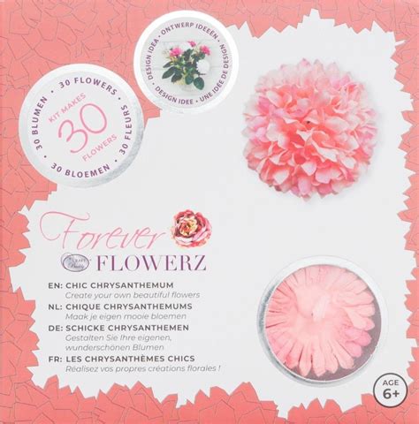 Flower Making Kit Chic Chrysanthemums Peach Ff02ph Trade Craft