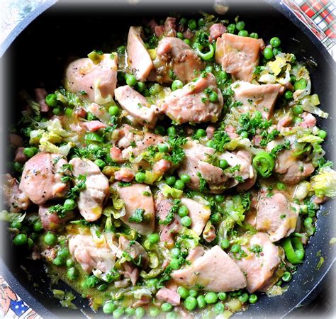 The English Kitchen Skillet Chicken With Peas Leeks And Bacon