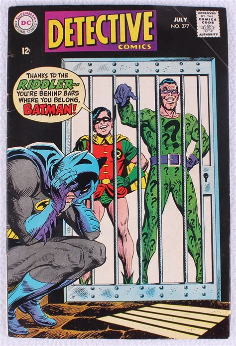 Vintage 1968 Batman Dc Comic Book Issue 377 Pristine Auction