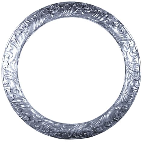 Round Silver Frame Png
