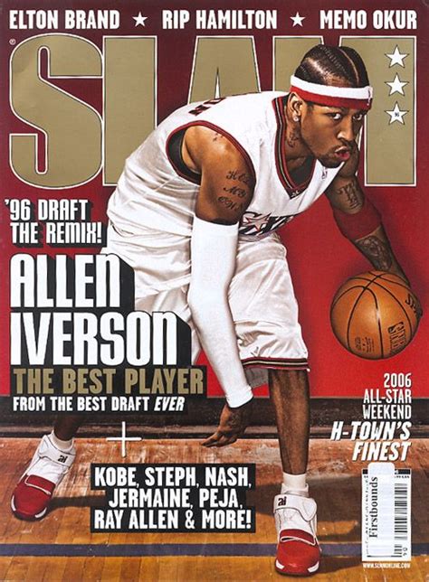 Slam 96 Philadelphia 76er Allen Iverson Appeared On The Cover Of The