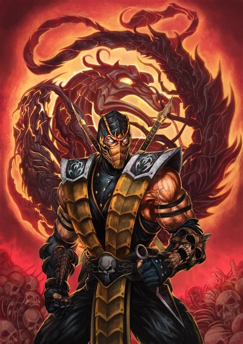 Mortal Kombat X Skorpion Fatality Game Poster Etsy In 2021 Mortal