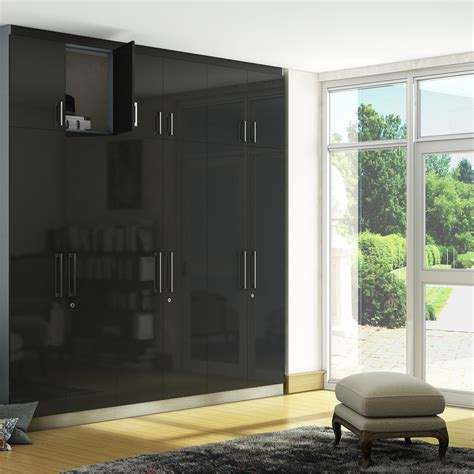 A Glossy Black Wardrobe That Is Every Bit As Impressive And Functional