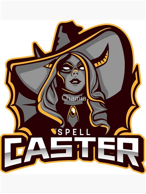 Spell Caster Halloween Design Magnet By Chamia Redbubble