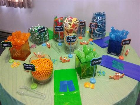 Under the sea baby shower theme candy table | Baby shower candy table