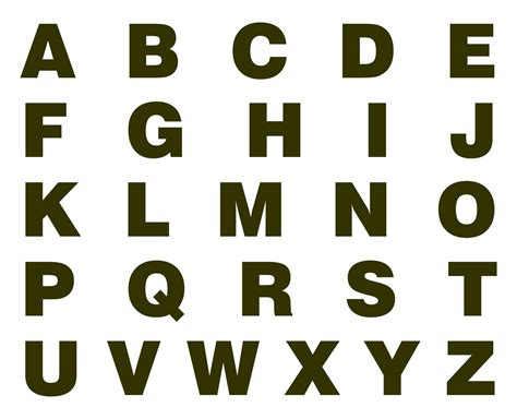 Downloadable Free Printable Alphabet Stencils Templates Free Online